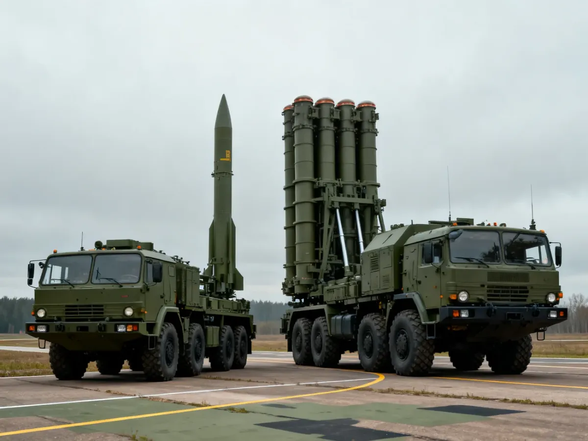 HIMARS i BM-30 Smiercz na poligonie, ukazujące różnicę wielkości i konstrukcji