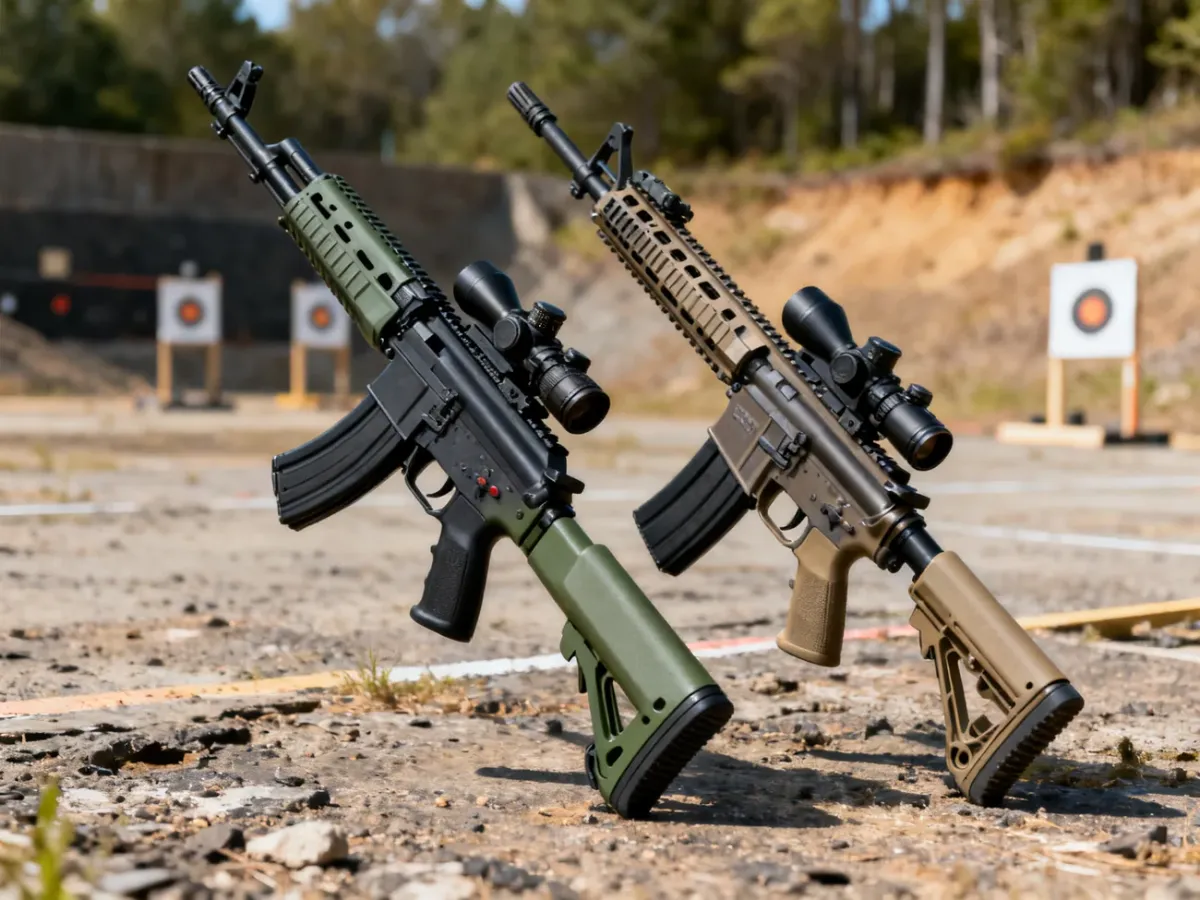 Nowoczesne warianty AK i AR-15 z modularnym wyposażeniem