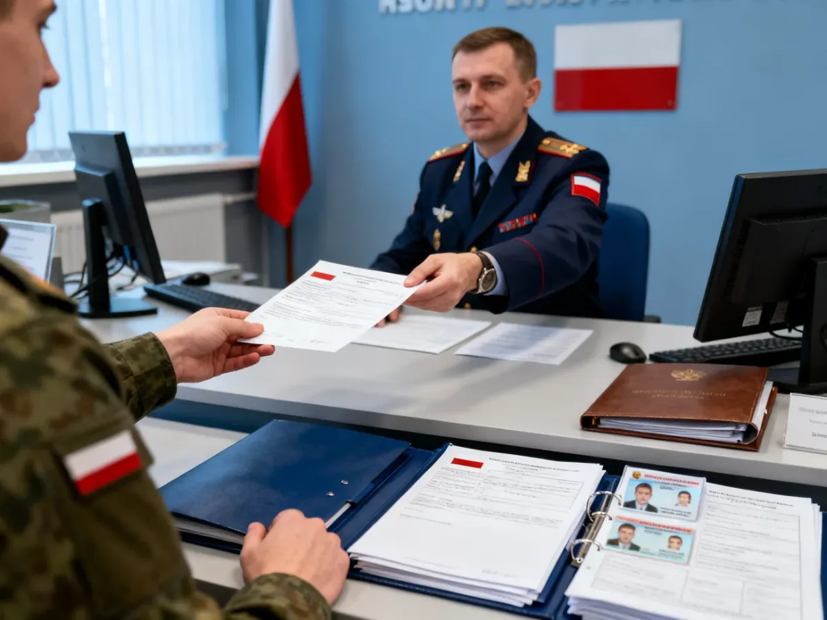 Kandydat składa dokumenty w Wojskowym Centrum Rekrutacji