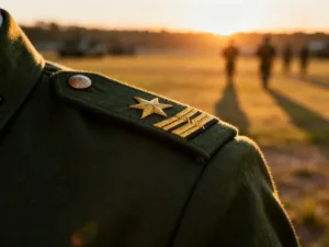 Nowoczesny granat odłamkowy z charakterystyczną karbowaną obudową i zawleczką, spoczywający na betonowym podłożu.